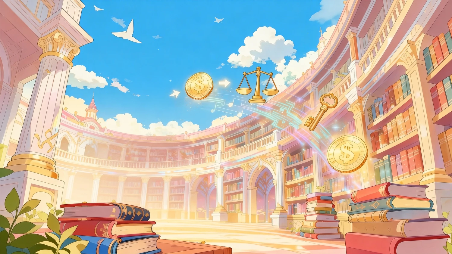 Original library setting from Esther the Investor.